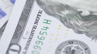 Amerikan para biriminin yavaş çekim videosu - dolar