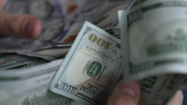 米国通貨のスローモーションビデオ — ストック動画