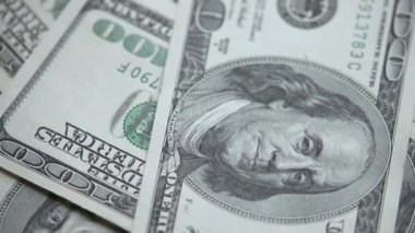 Amerikan para biriminin yavaş çekim videosu - dolar