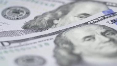 Amerikan para biriminin yavaş çekim videosu - dolar