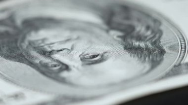 Amerikan para biriminin yavaş çekim videosu - dolar
