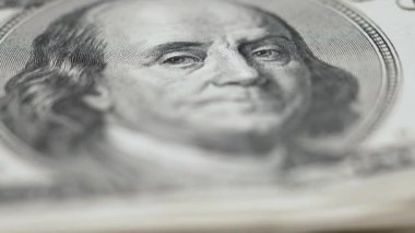 Amerikan para biriminin yavaş çekim videosu - dolar
