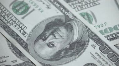 100 dolarlık banknotlar - ABD para birimi, yavaş çekim