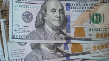 100 dolarlık banknotlar - ABD para birimi, yavaş çekim