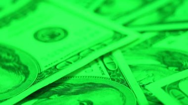 100 dolarlık banknotlar - ABD para birimi, yavaş çekim