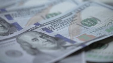 100 dolarlık banknotlar - ABD para birimi, yavaş çekim
