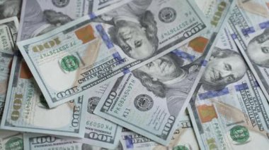 100 dolarlık banknotlar - ABD para birimi, yavaş çekim
