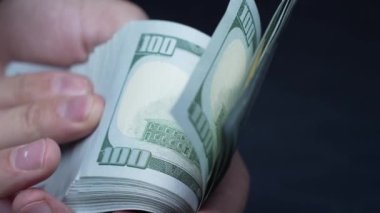 100 dolarlık banknotlar - ABD para birimi, yavaş çekim