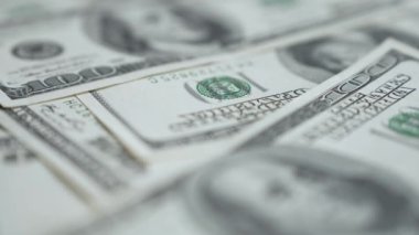 100 dolarlık banknotlar - ABD para birimi, yavaş çekim