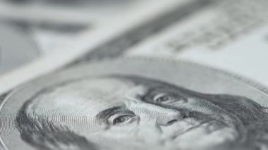 100 dolarlık banknotlar - ABD para birimi, yavaş çekim