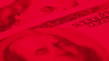 100 dolarlık banknotlar - ABD para birimi, yavaş çekim