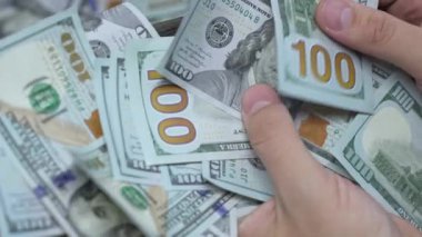 100 dolarlık banknotlar - ABD para birimi, yavaş çekim