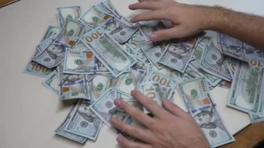 100 dolarlık banknotlar - ABD para birimi, yavaş çekim