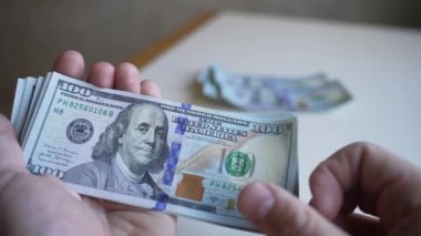 100 dolarlık banknotlar - ABD para birimi, yavaş çekim