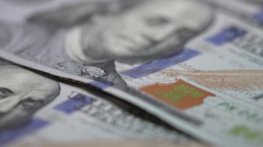 Amerikan para biriminin yavaş çekim videosu - dolar