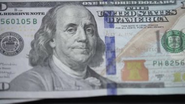 Amerikan para biriminin yavaş çekim videosu - dolar