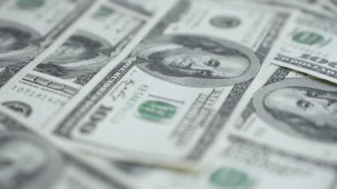 Amerikan para biriminin yavaş çekim videosu - dolar