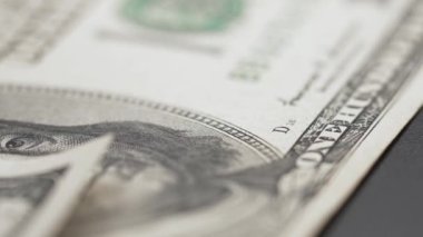 Amerikan para biriminin yavaş çekim videosu - dolar