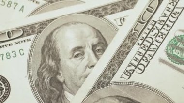 Amerikan para biriminin yavaş çekim videosu - dolar