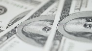 Amerikan para biriminin yavaş çekim videosu - dolar