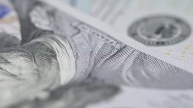 Amerikan para biriminin yavaş çekim videosu - dolar