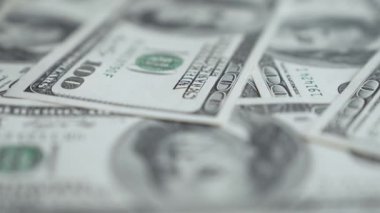 Amerikan para biriminin yavaş çekim videosu - dolar