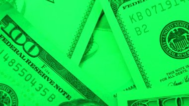 Amerikan para biriminin yavaş çekim videosu - dolar