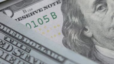 Amerikan para biriminin yavaş çekim videosu - dolar