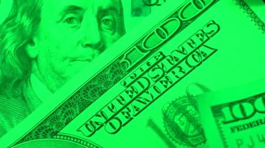 ABD para birimi: 100 dolarlık banknotlara yakın çekim