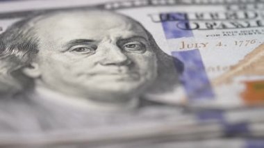 ABD para birimi: 100 dolarlık banknotlara yakın çekim