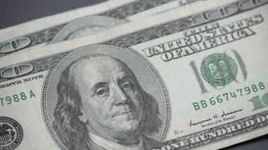 ABD para birimi: 100 dolarlık banknotlara yakın çekim