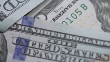 ABD para birimi: 100 dolarlık banknotlara yakın çekim