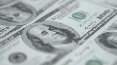 ABD para birimi: 100 dolarlık banknotlara yakın çekim