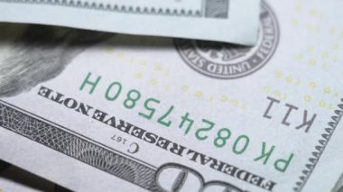 ABD para birimi: 100 dolarlık banknotlara yakın çekim