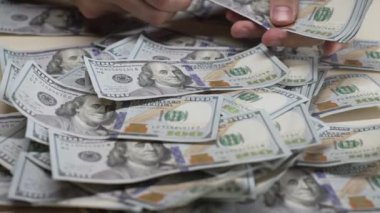 ABD para birimi: 100 dolarlık banknotlara yakın çekim