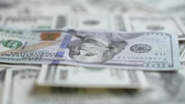 ABD para birimi: 100 dolarlık banknotlara yakın çekim