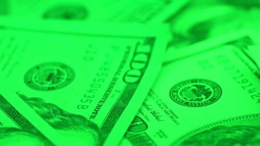 Amerikan para birimine yakın çekim - 100 dolarlık banknotlar