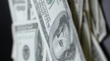 Paranın dikey videosu - Amerikan doları