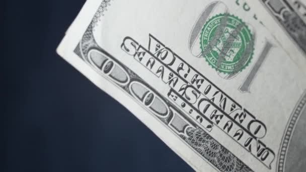Video Uang Vertikal Dolar Amerika Serikat — Stok Video