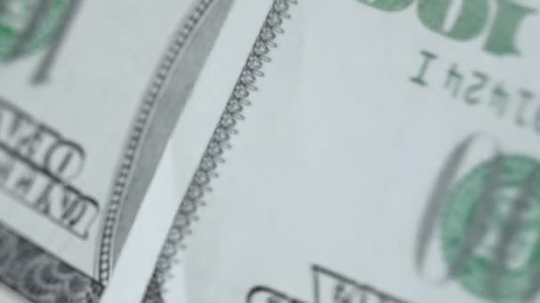 Vídeo Vertical Del Dinero Dólares Estadounidenses — Vídeos de Stock