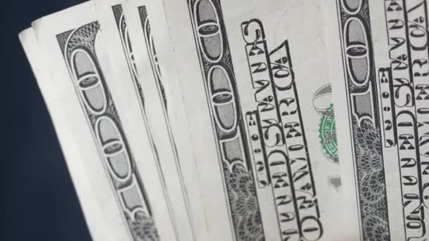Vídeo Vertical Billetes Cien Dólares — Vídeo de stock