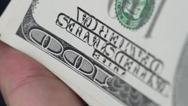 100ドル紙幣の垂直ビデオ — ストック動画