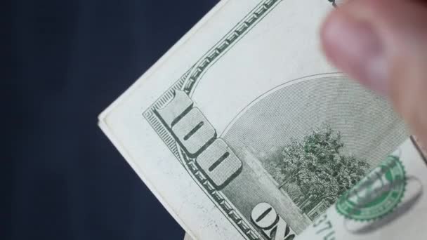 Vertikales Video Der Währung Dollar — Stockvideo