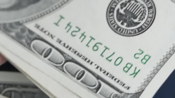 Vídeo Vertical Dinero Efectivo Dólares — Vídeos de Stock