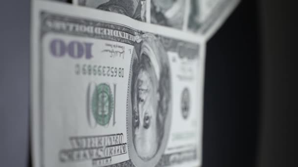 货币的垂直录像 — 图库视频影像
