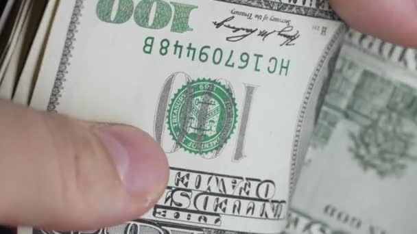 Κάθετη Βίντεο Του Χρήματος Δολάρια Ηπα — Αρχείο Βίντεο