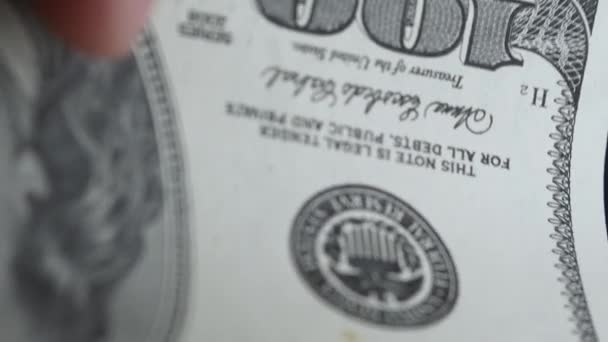 Verticale Video Van Geld Amerikaanse Dollars — Stockvideo