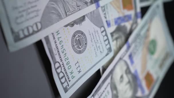 Vidéo Verticale Argent Dollars Américains — Video