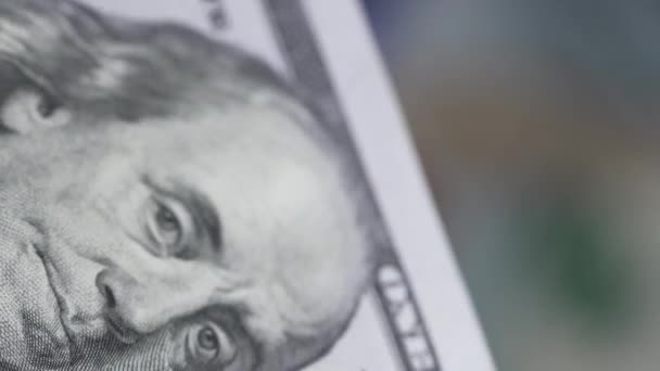 Abd Dolarlarının Dikey Yakın Plan Görüntüsü — Stok video