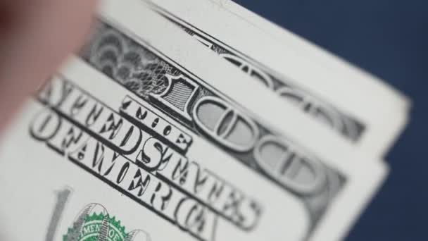 Vídeo Vertical Moneda Estadounidense Dólares — Vídeos de Stock